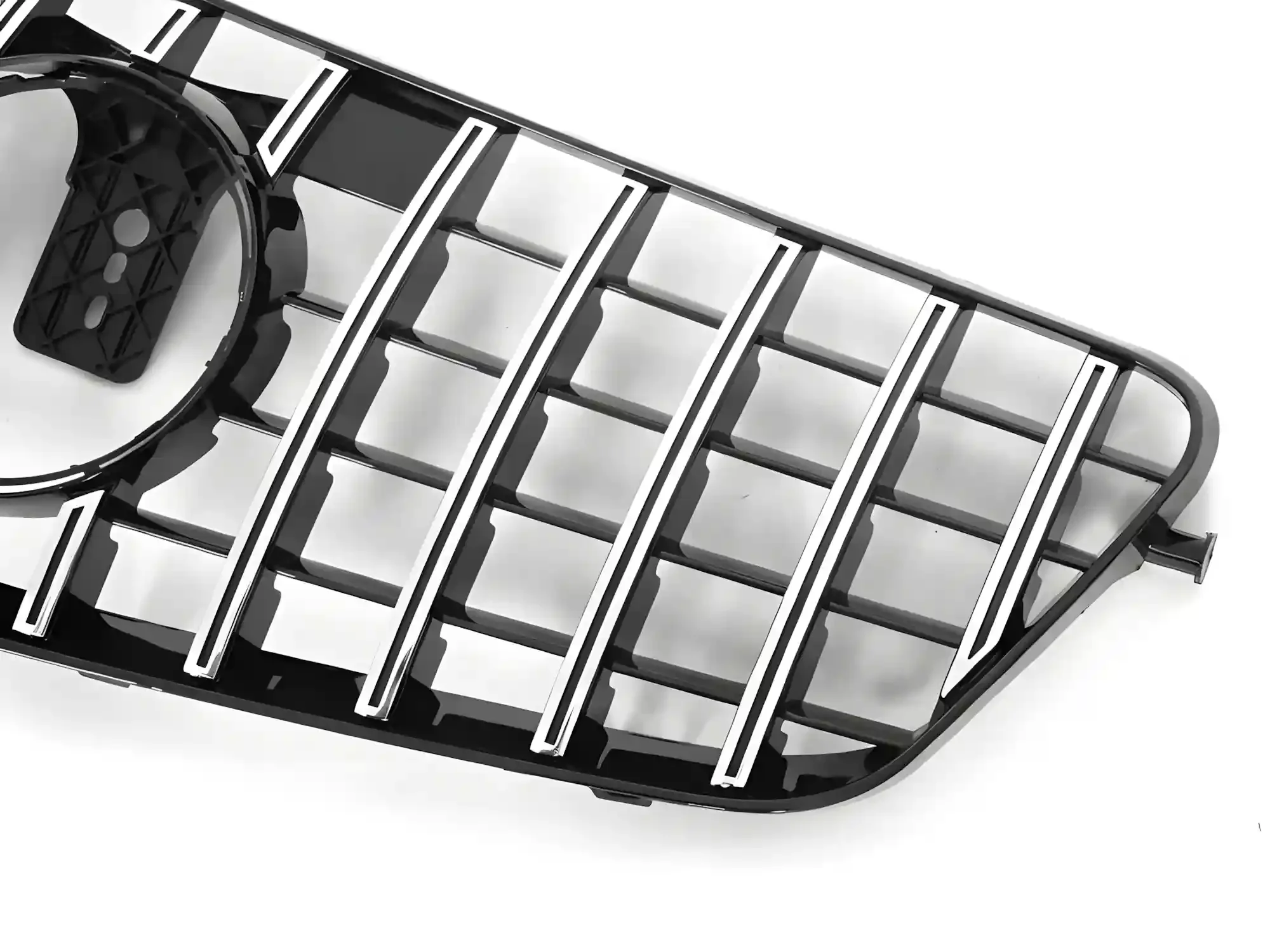 Grill Mercedes E-Class (W212 / S212) 2009 - 2013 │ Sportsgrill GT-stil - svart høyglans / krom – bilde 3
