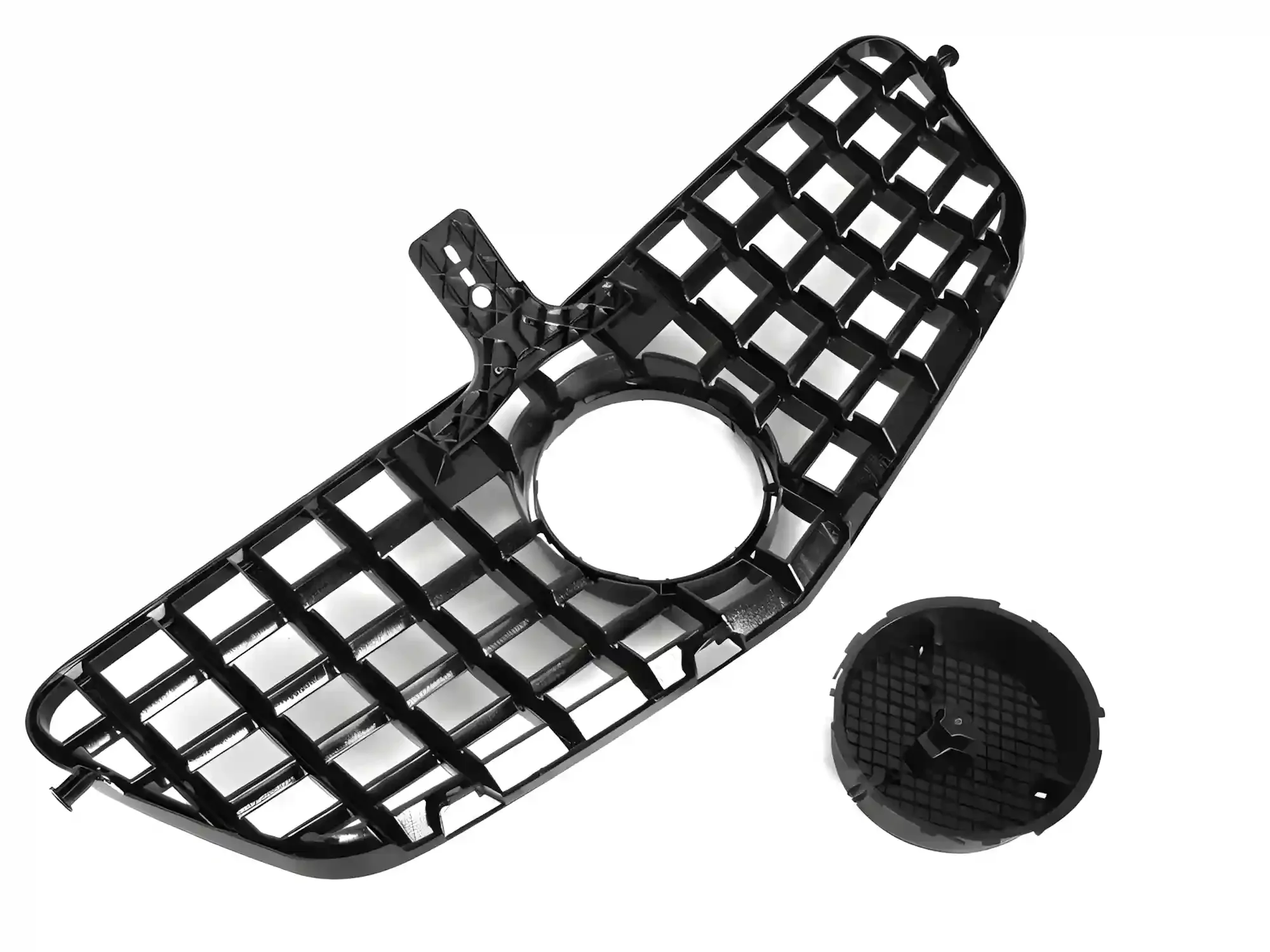 Grill Mercedes E-Class (W212 / S212) 2009 - 2013 │ Sportsgrill GT-stil - svart høyglans / krom – bilde 4