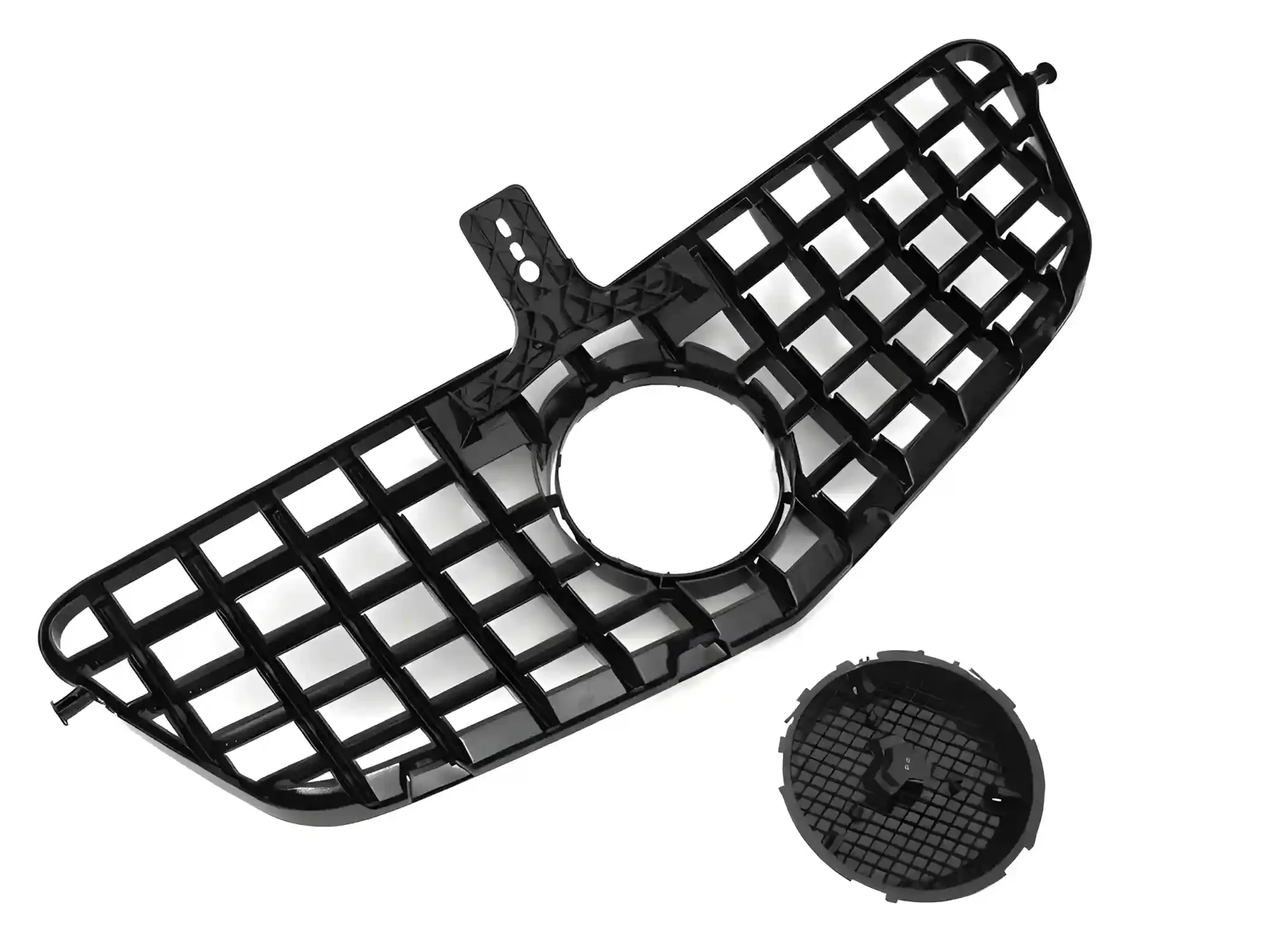 Grill Mercedes E-Class (W212 / S212) 2009 - 2013 │ Sportsgrill GT-stil - svart høyglans – bilde 4