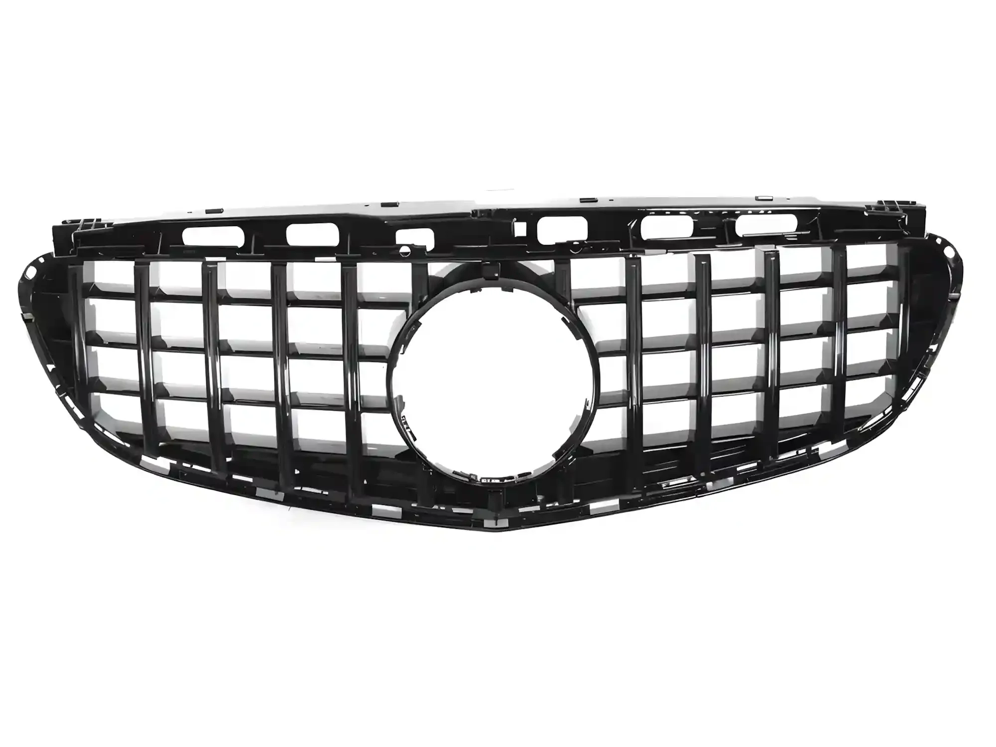 Grill Mercedes E-Class (W212 / S212) 2013–2016 │ Sportsgrill GT-stil - svart høyglans – bilde 2