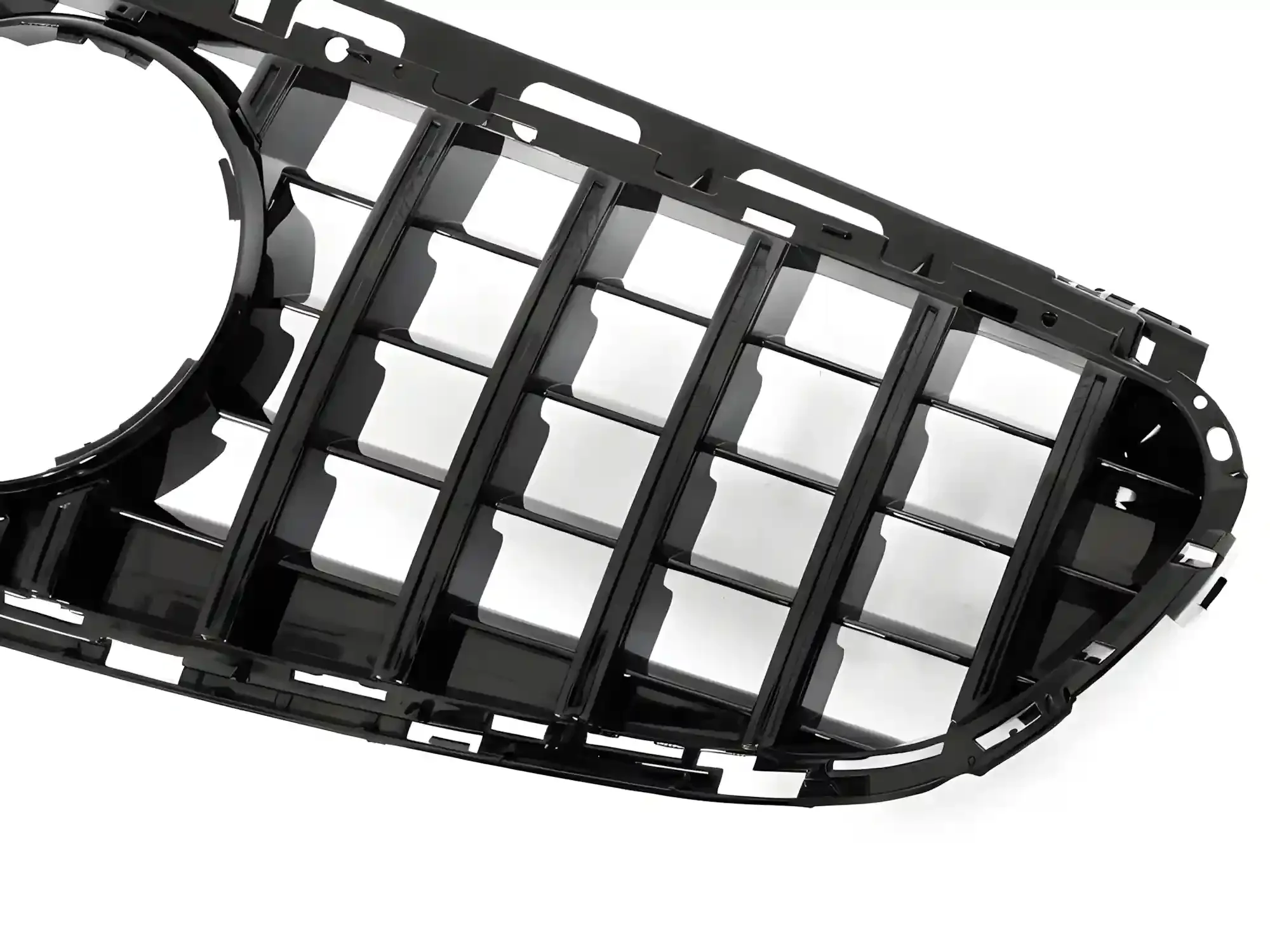 Grill Mercedes E-Class (W212 / S212) 2013–2016 │ Sportsgrill GT-stil - svart høyglans – bilde 3