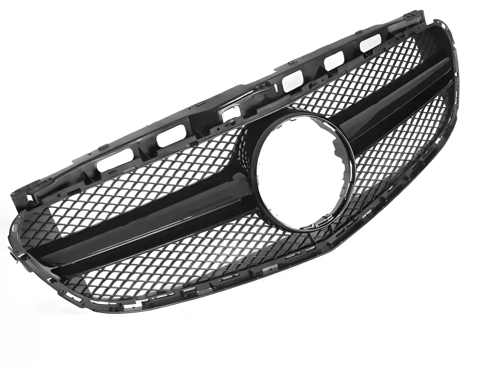 Grill Mercedes E-Class (W212 / S212) Facelift 2013 - 2016 │ Sportsgrill GT-stil - svart høyglans