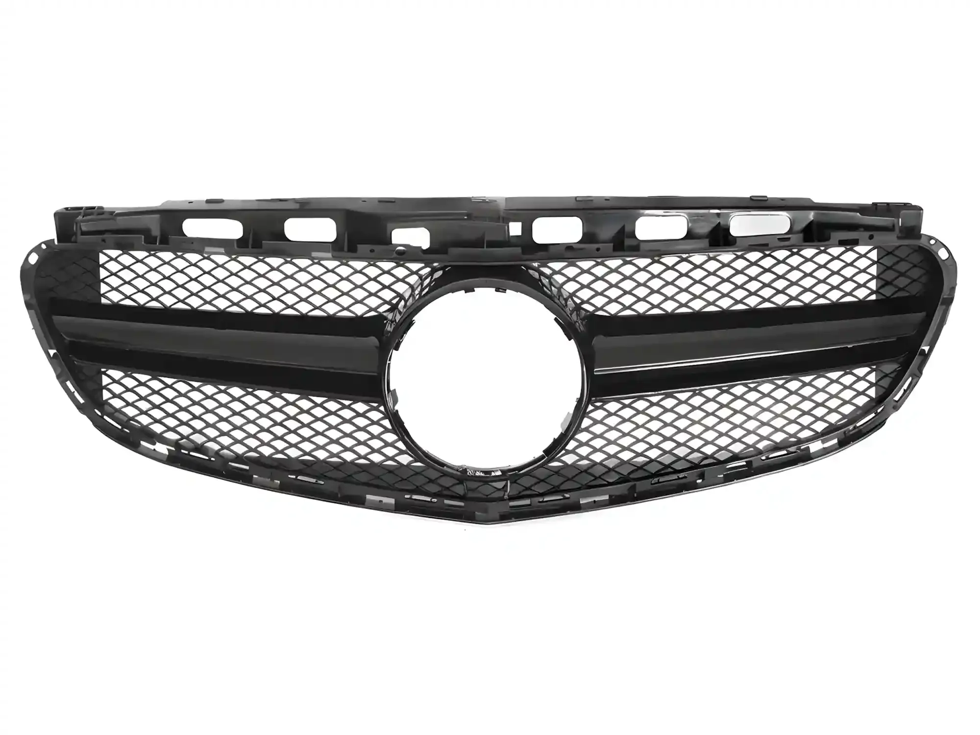Grill Mercedes E-Class (W212 / S212) Facelift 2013 - 2016 │ Sportsgrill GT-stil - svart høyglans – bilde 2