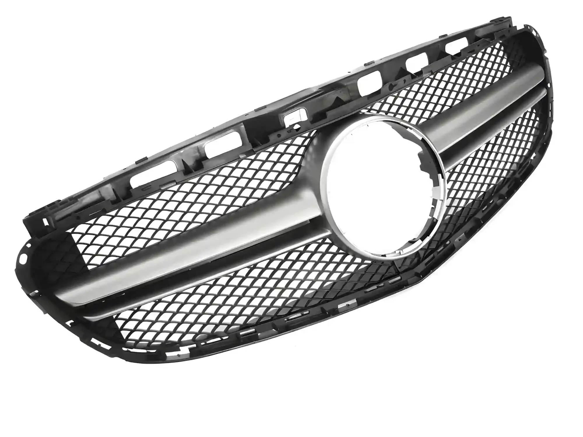 Grill Mercedes E-Class (W212 / S212) Facelift 2013 - 2016 │ Sportsgrill GT-stil - svart / sølv