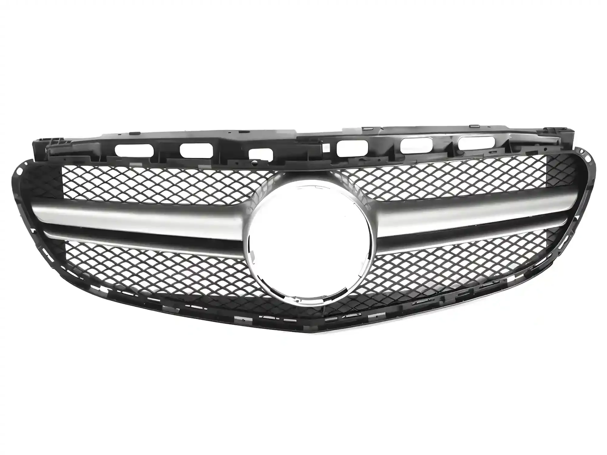 Grill Mercedes E-Class (W212 / S212) Facelift 2013 - 2016 │ Sportsgrill GT-stil - svart / sølv – bilde 2