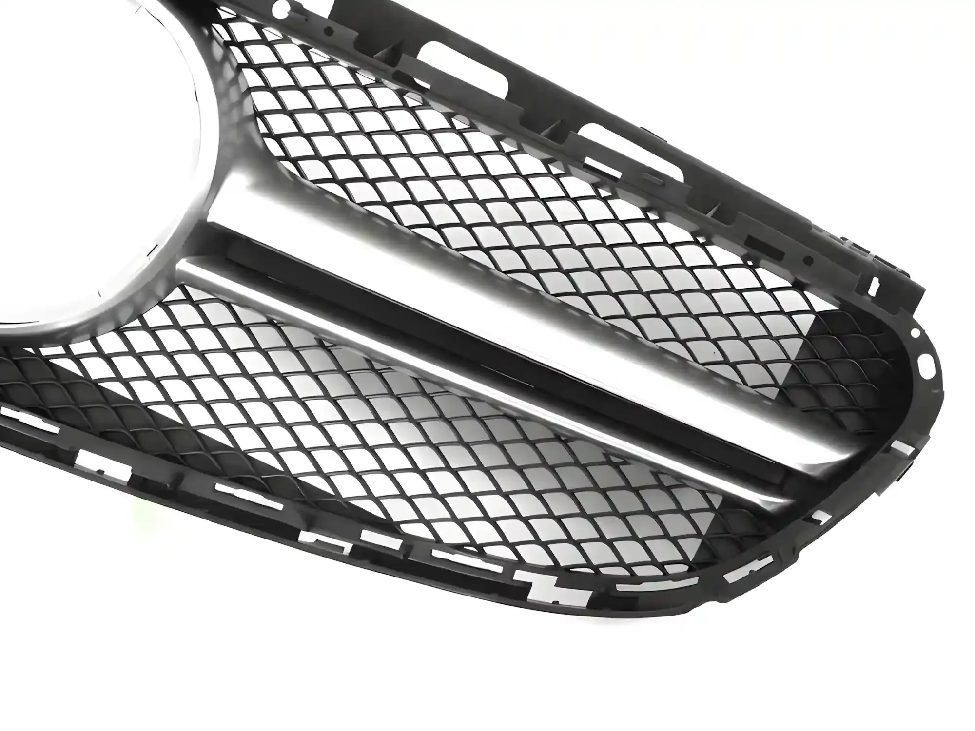 Grill Mercedes E-Class (W212 / S212) Facelift 2013 - 2016 │ Sportsgrill GT-stil - svart / sølv – bilde 3