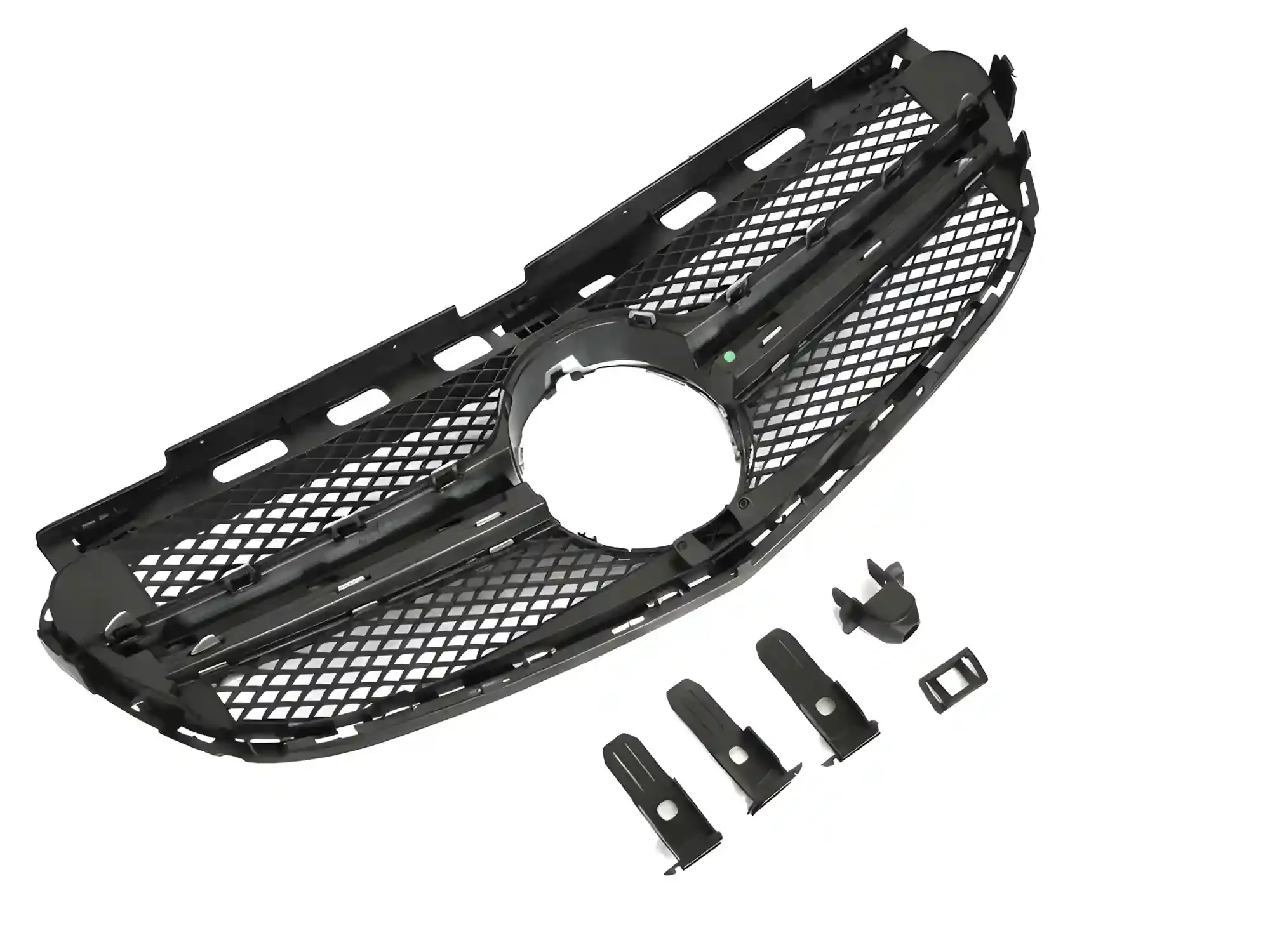 Grill Mercedes E-Class (W212 / S212) Facelift 2013 - 2016 │ Sportsgrill GT-stil - svart / sølv – bilde 4