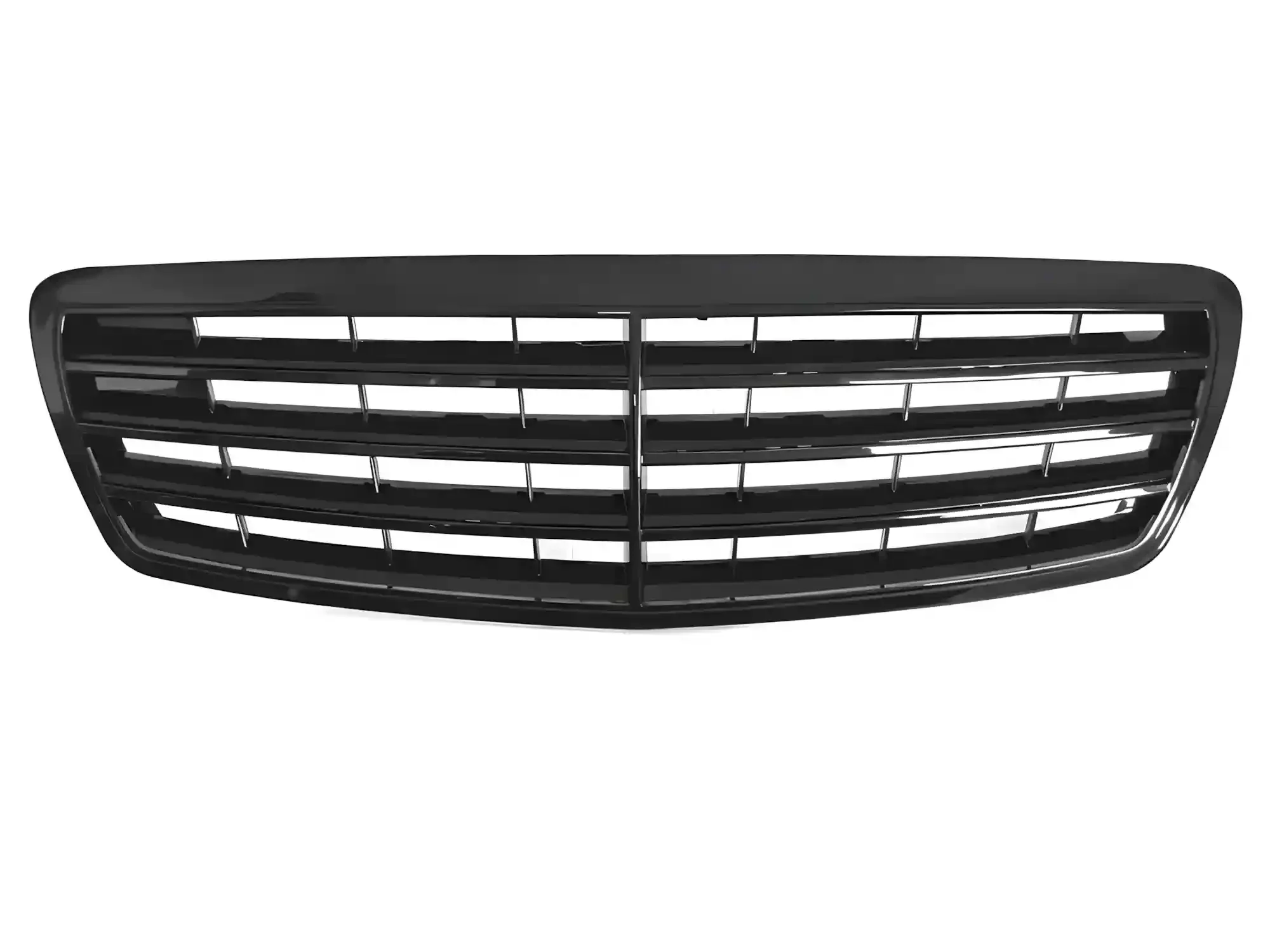 Grill Mercedes E-Class (W212 / S212) Facelift 2013 - 2016 │ Sportsgrill panamericana - svart høyglans / krom – bilde 2