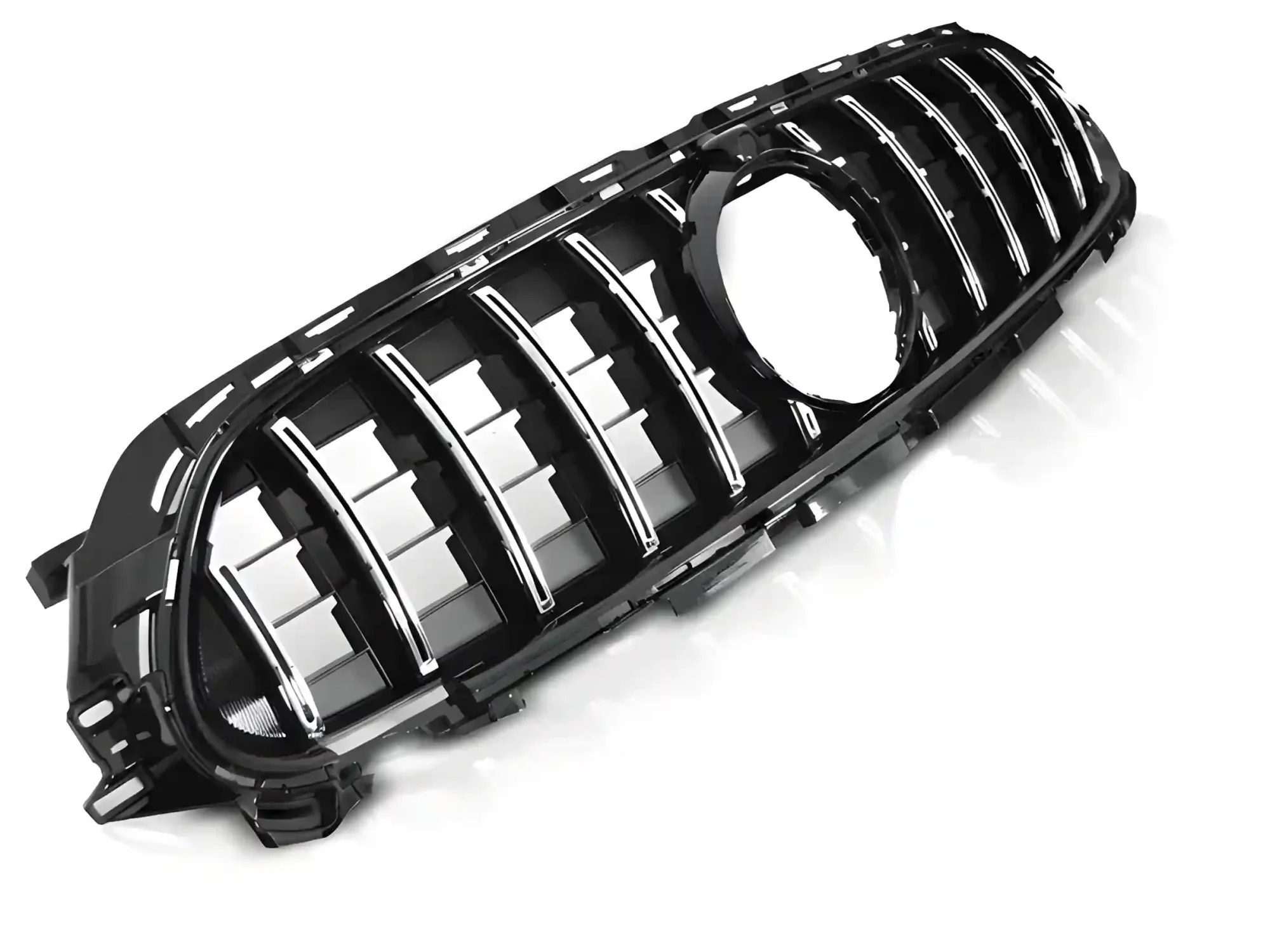 Grill Mercedes E-Class (W213) Facelift 2020 - 2023 │ Sportsgrill panamericana - svart høyglans / krom