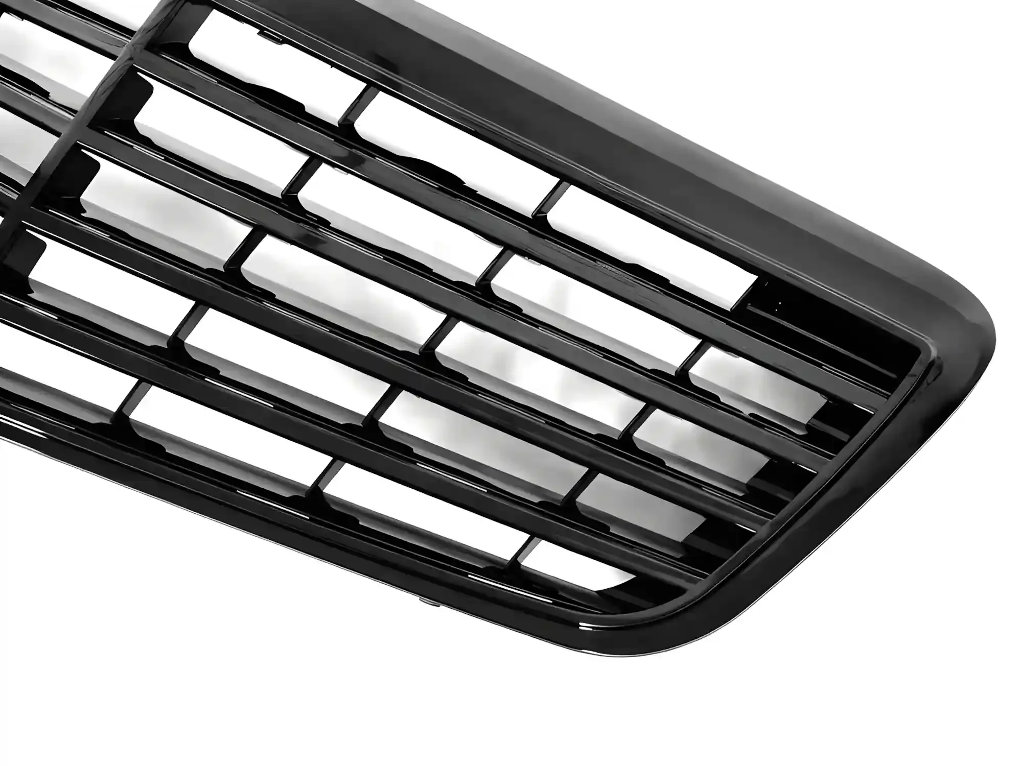 Grill Mercedes E (W211 / S211) 2006 – 2009 │ Frontgrill - svart høyglans – bilde 3