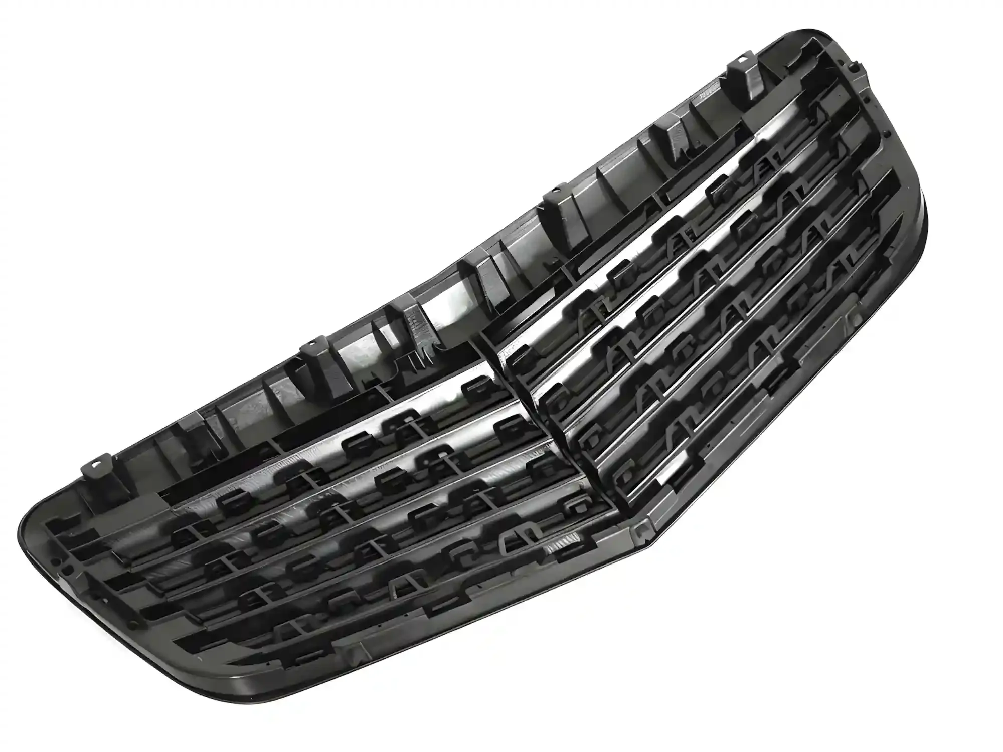 Grill Mercedes E (W211 / S211) 2006 – 2009 │ Frontgrill - svart høyglans – bilde 4