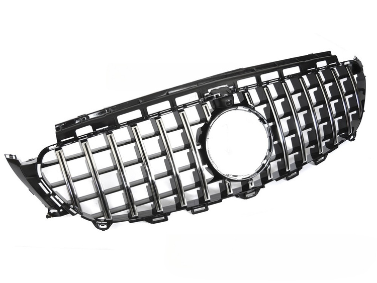 Grill Mercedes E (W213 / S213) 2016 – 2019 │ Sportsgrill GT-stil - svart / krom