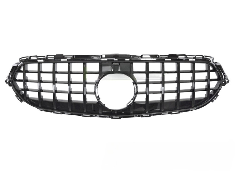 Grill Mercedes E (W213 / S213) Facelift 2020 – 2023 │ Sportsgrill GT-stil - svart høyglans – bilde 2