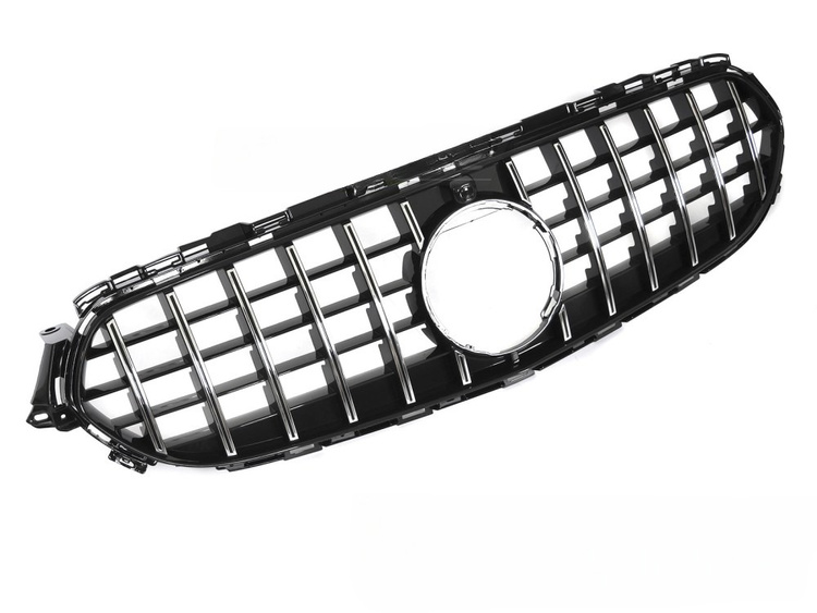 Grill Mercedes E (W213 / S213) Facelift 2020 – 2023 │ Sportsgrill GT-stil - svart / krom