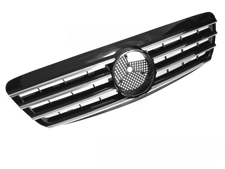 Grill Mercedes S-Class (W220) 1998 - 2002 │ Sportsgrill CL-stil - svart høyglans / krom