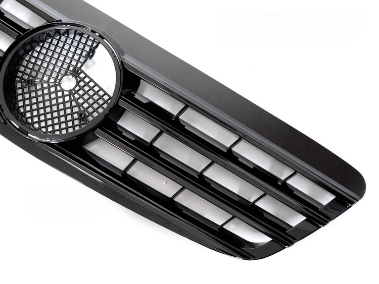 Grill Mercedes S-Class (W220) 1998 - 2002 │ Sportsgrill CL-stil - svart høyglans – bilde 3