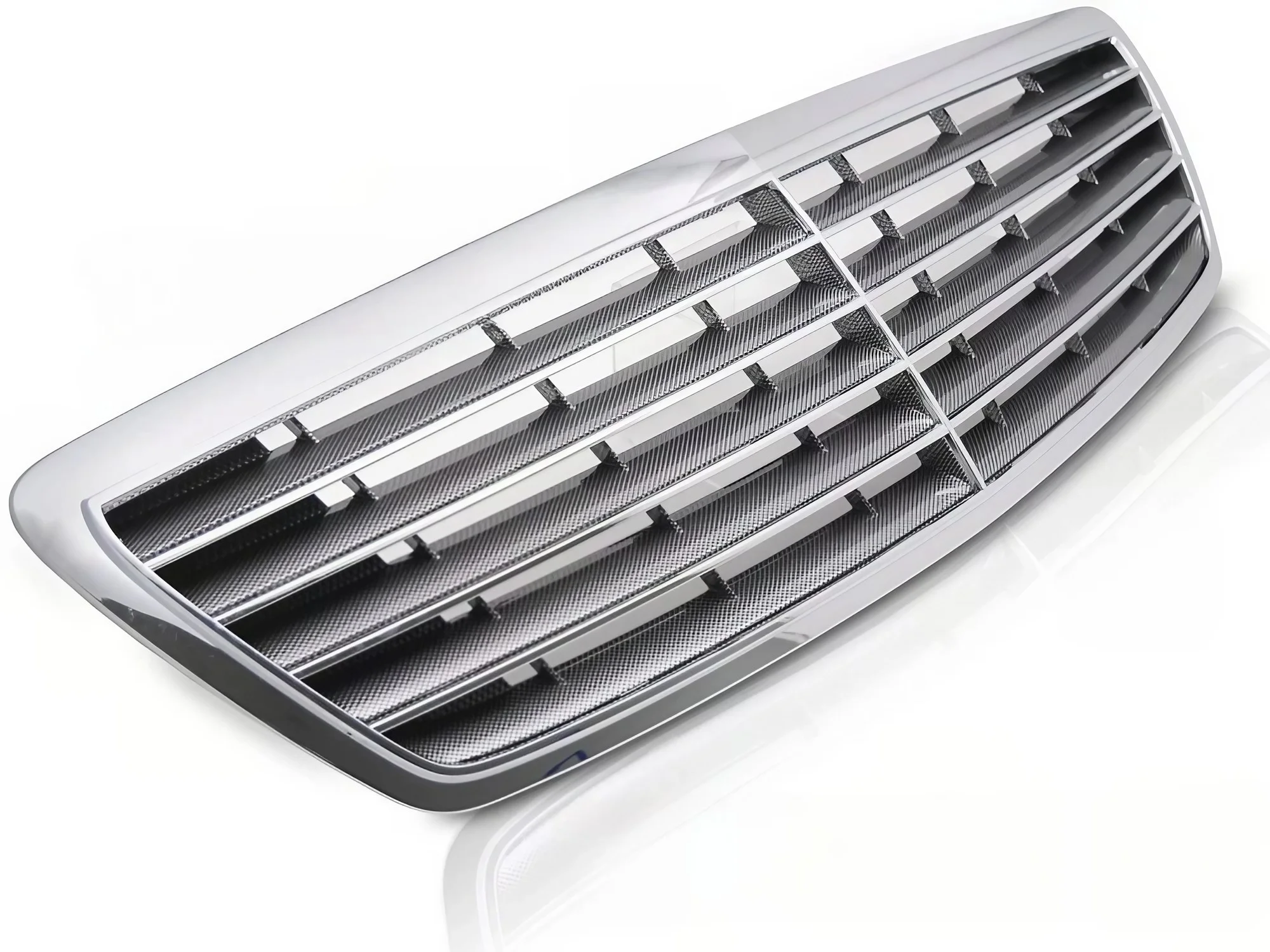 Grill Mercedes S-Class (W220) 2002 - 2005 │ Sportsgrill S-stil - krom / carbon look