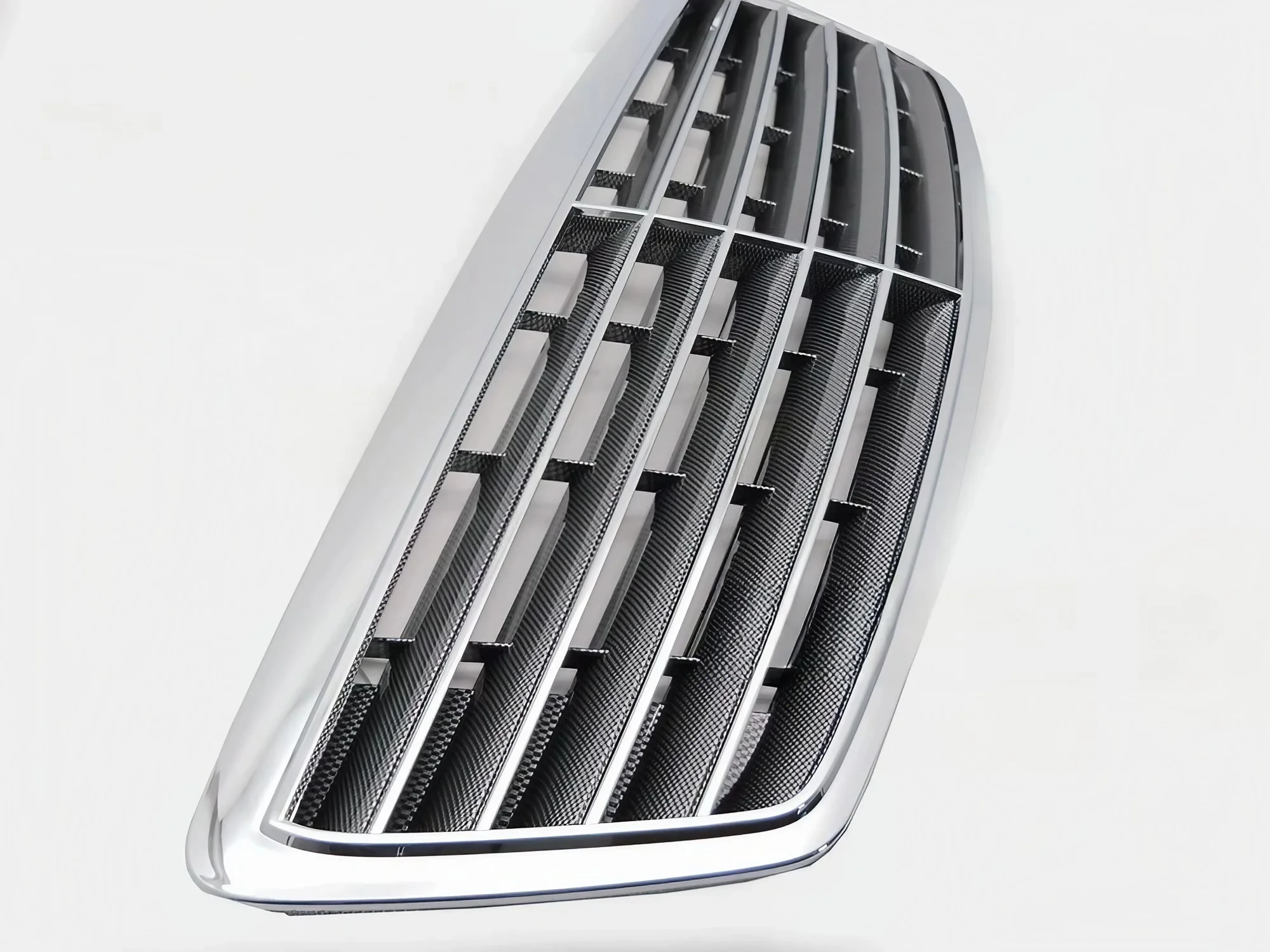 Grill Mercedes S-Class (W220) 2002 - 2005 │ Sportsgrill S-stil - krom / carbon look – bilde 3