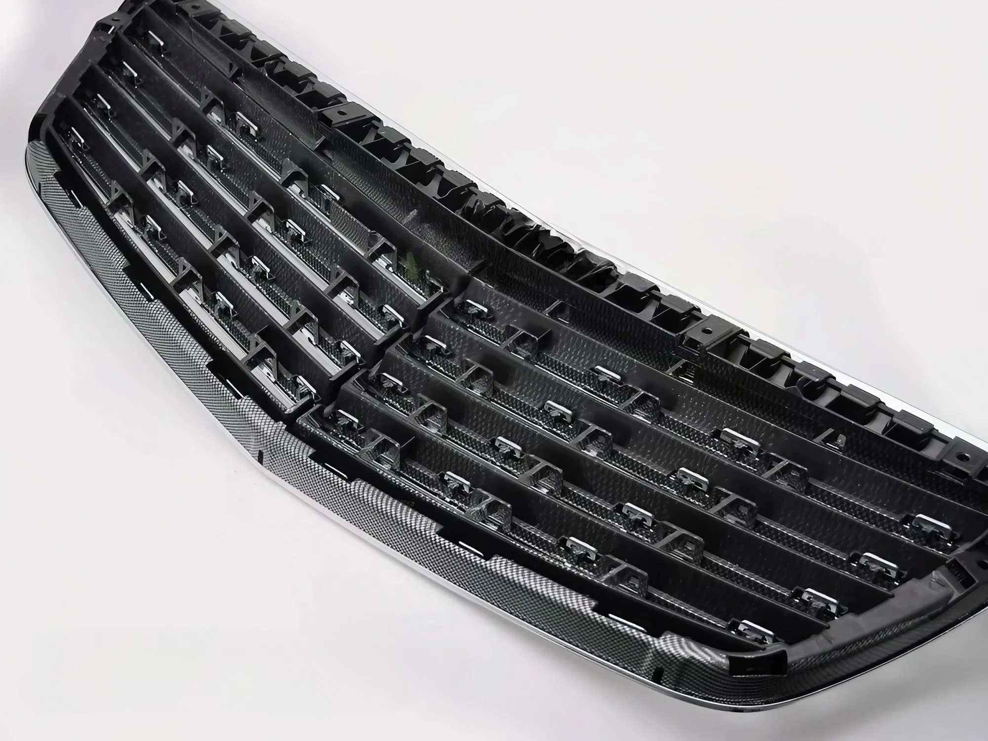 Grill Mercedes S-Class (W221) 2005 - 2009 │ Sportsgrill S-stil - krom / carbon look – bilde 5