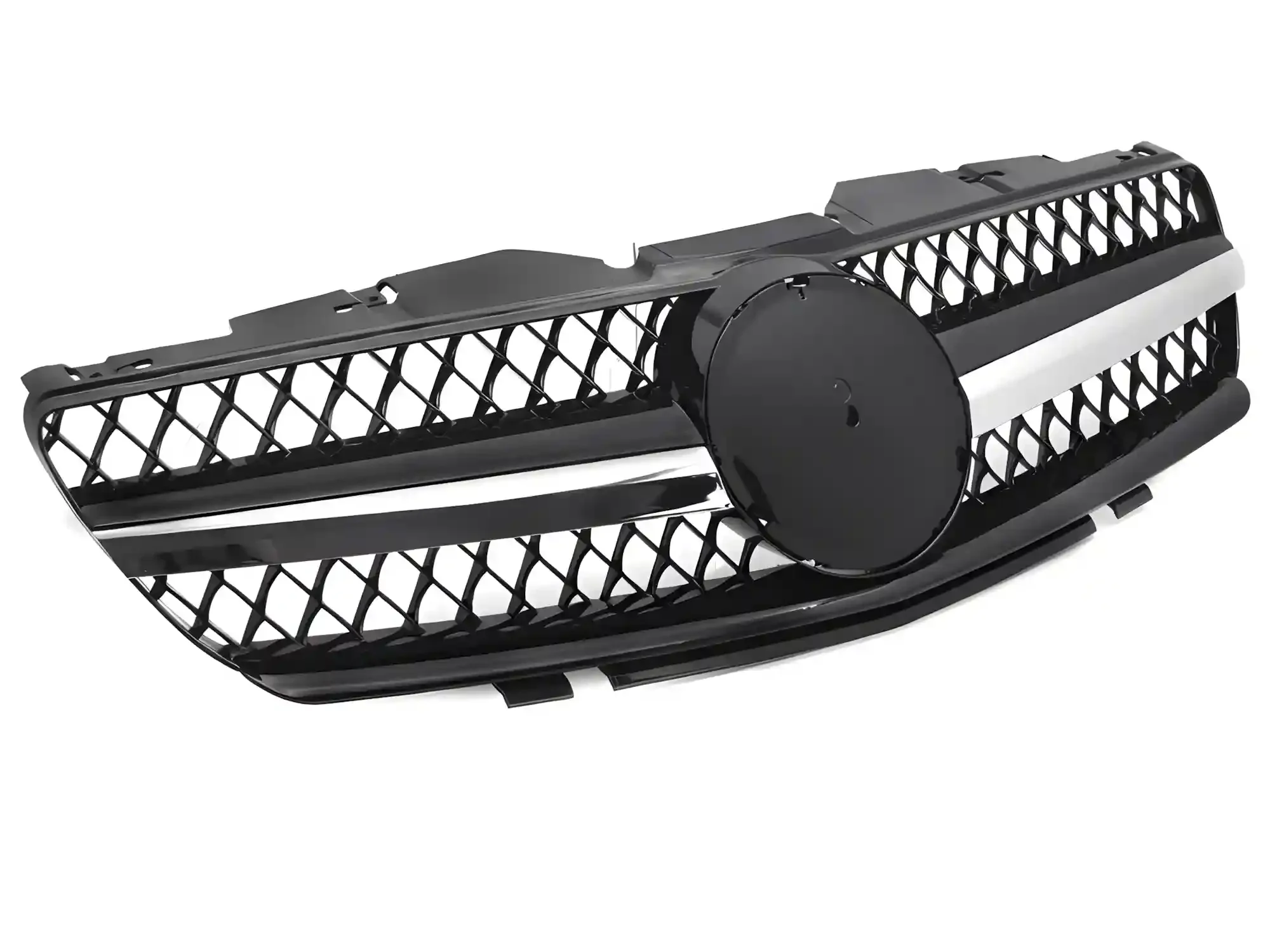 Grill Mercedes SL (R230) 2001 - 2006 │ Sportsgrill GT-stil - svart høyglans / krom