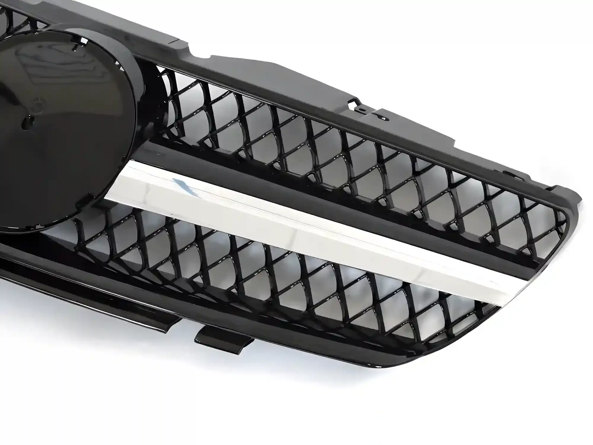 Grill Mercedes SL (R230) 2001 - 2006 │ Sportsgrill GT-stil - svart høyglans / krom – bilde 3