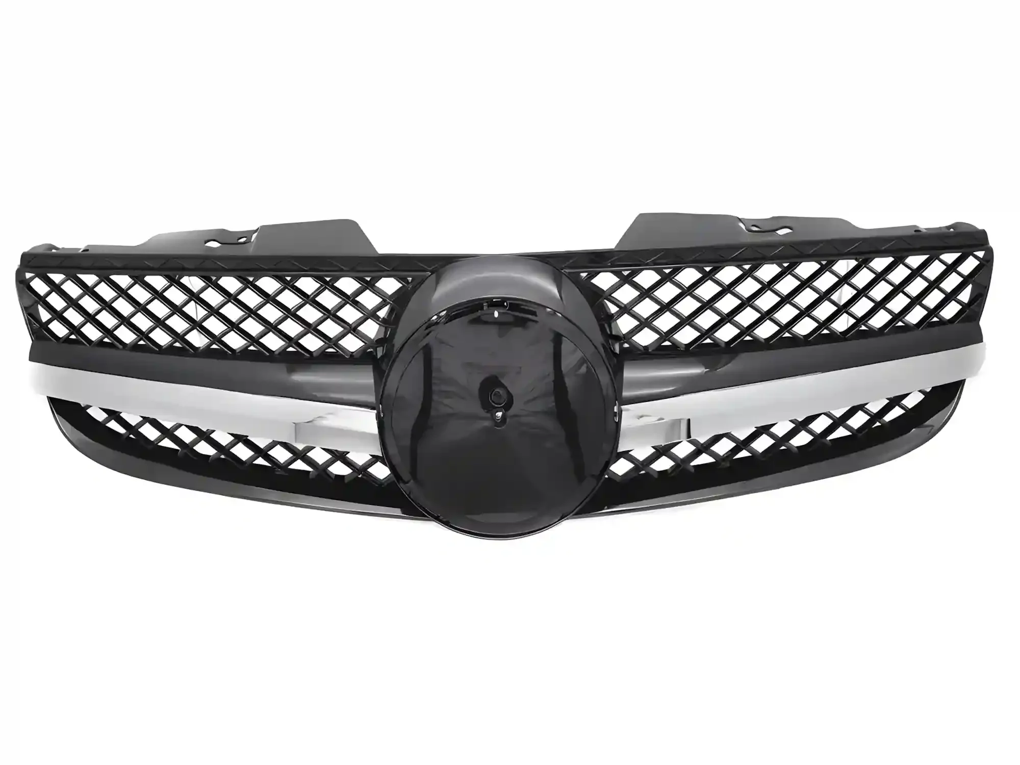 Grill Mercedes SL (R230) Facelift 2006 - 2008 │ Sportsgrill GT-stil - svart høyglans / krom – bilde 2