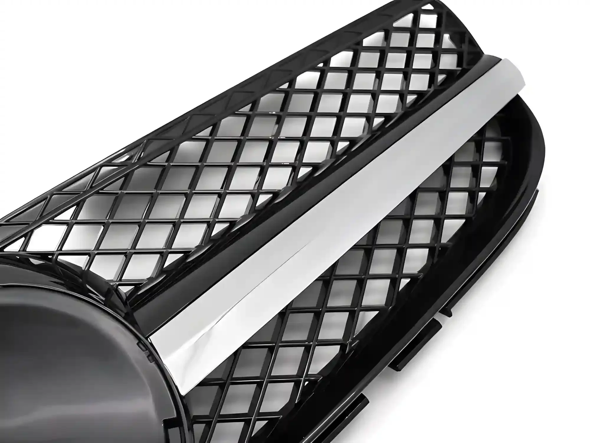 Grill Mercedes SL (R230) Facelift 2006 - 2008 │ Sportsgrill GT-stil - svart høyglans / krom – bilde 3