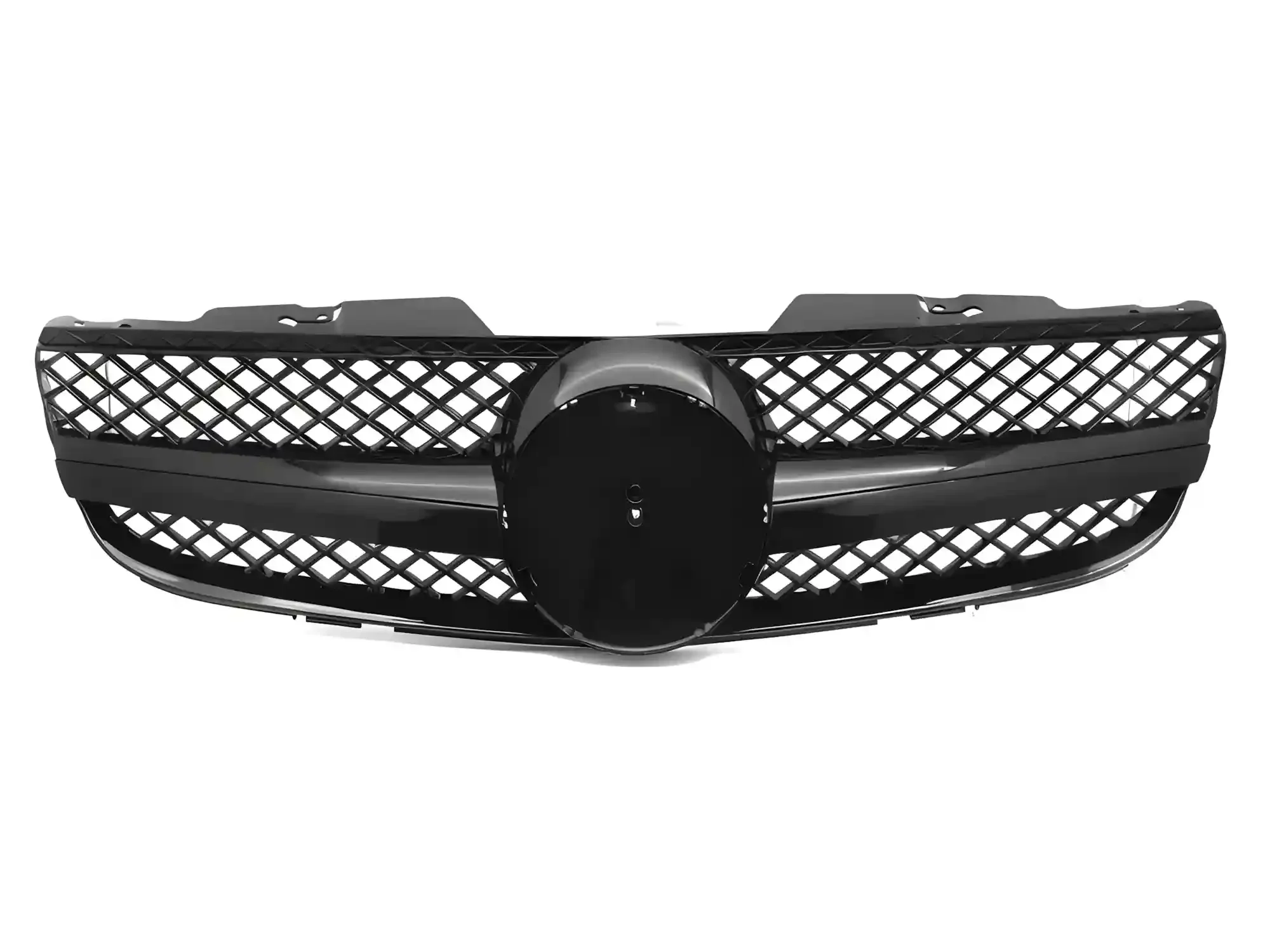 Grill Mercedes SL (R230) Facelift 2006 - 2008 │ Sportsgrill GT-stil - svart høyglans – bilde 2