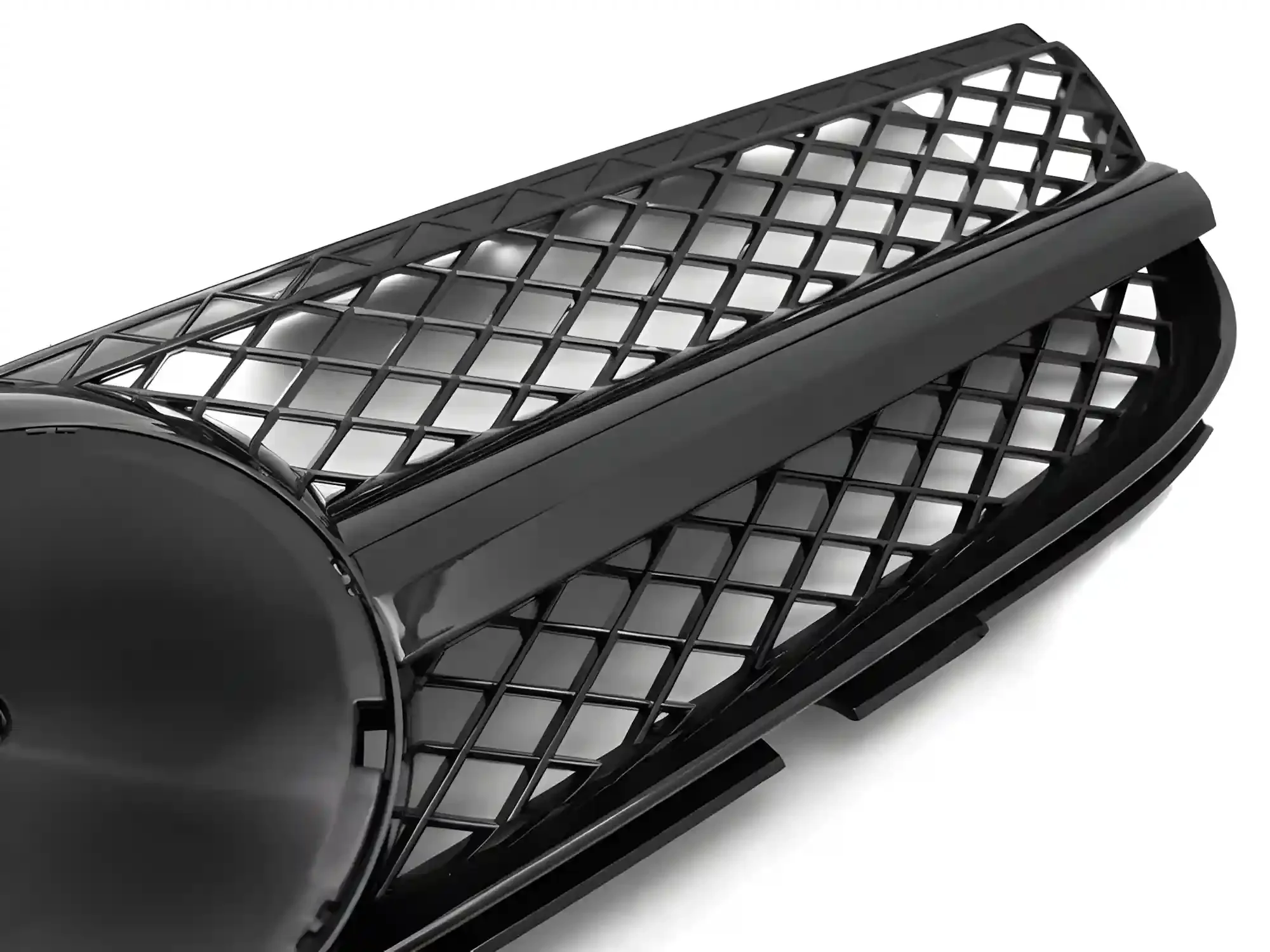 Grill Mercedes SL (R230) Facelift 2006 - 2008 │ Sportsgrill GT-stil - svart høyglans – bilde 3
