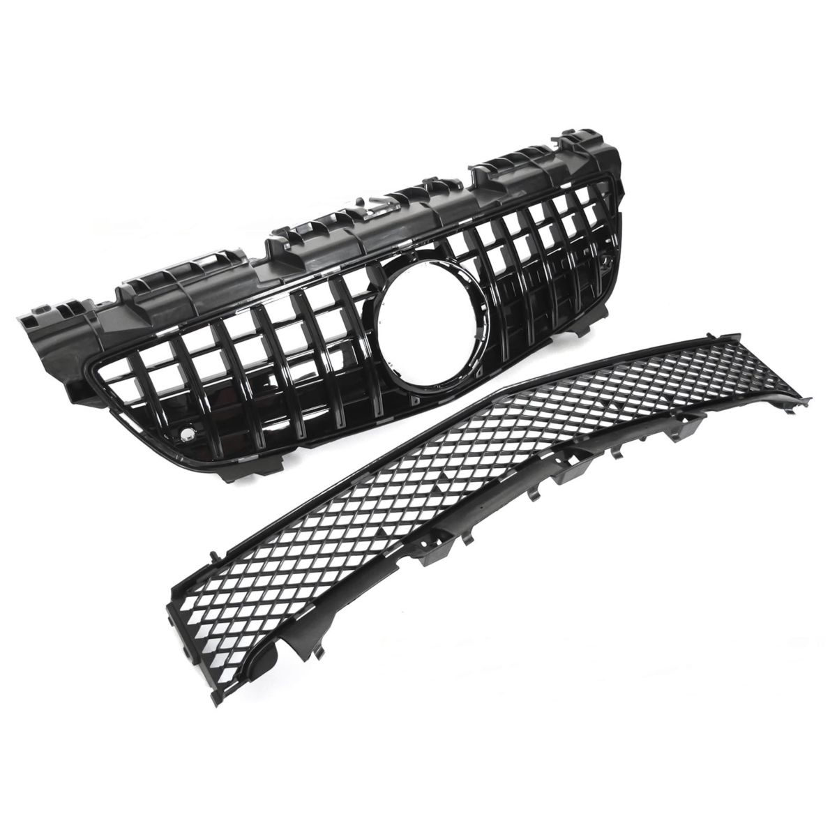 Grill Mercedes SLK (R172) 2011 - 2015 │ Sportsgrill panamericana - svart høyglans PDC