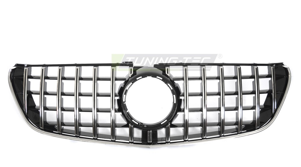 Grill Mercedes V-Class (W447) 2014 - 2019 │ Sportsgrill panamericana - svart høyglans / krom