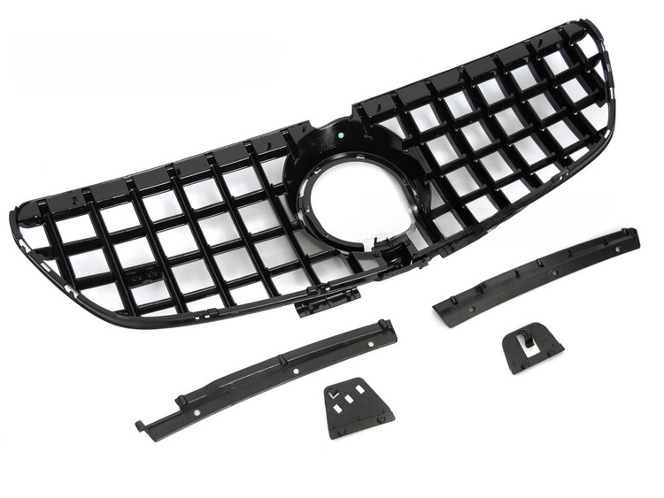 Grill Mercedes V (W447) Facelift 2020 – 2023 │ Sportsgrill GT-stil - svart høyglans – bilde 4