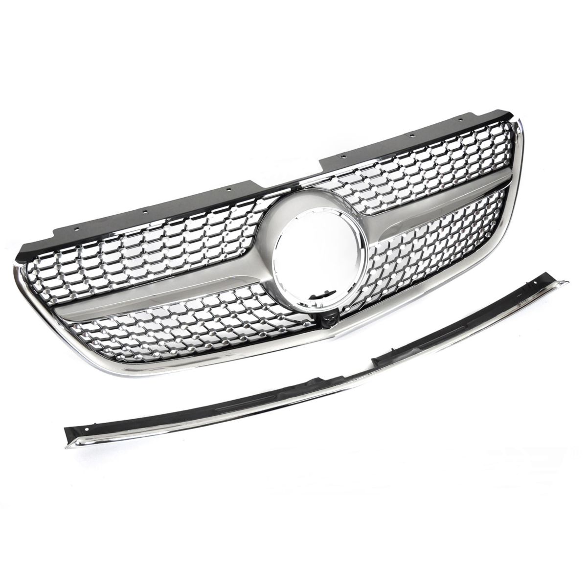 Grill Mercedes Vito (W447) 2014 - 2019 │ Sportsgrill diamond - sølv / krom