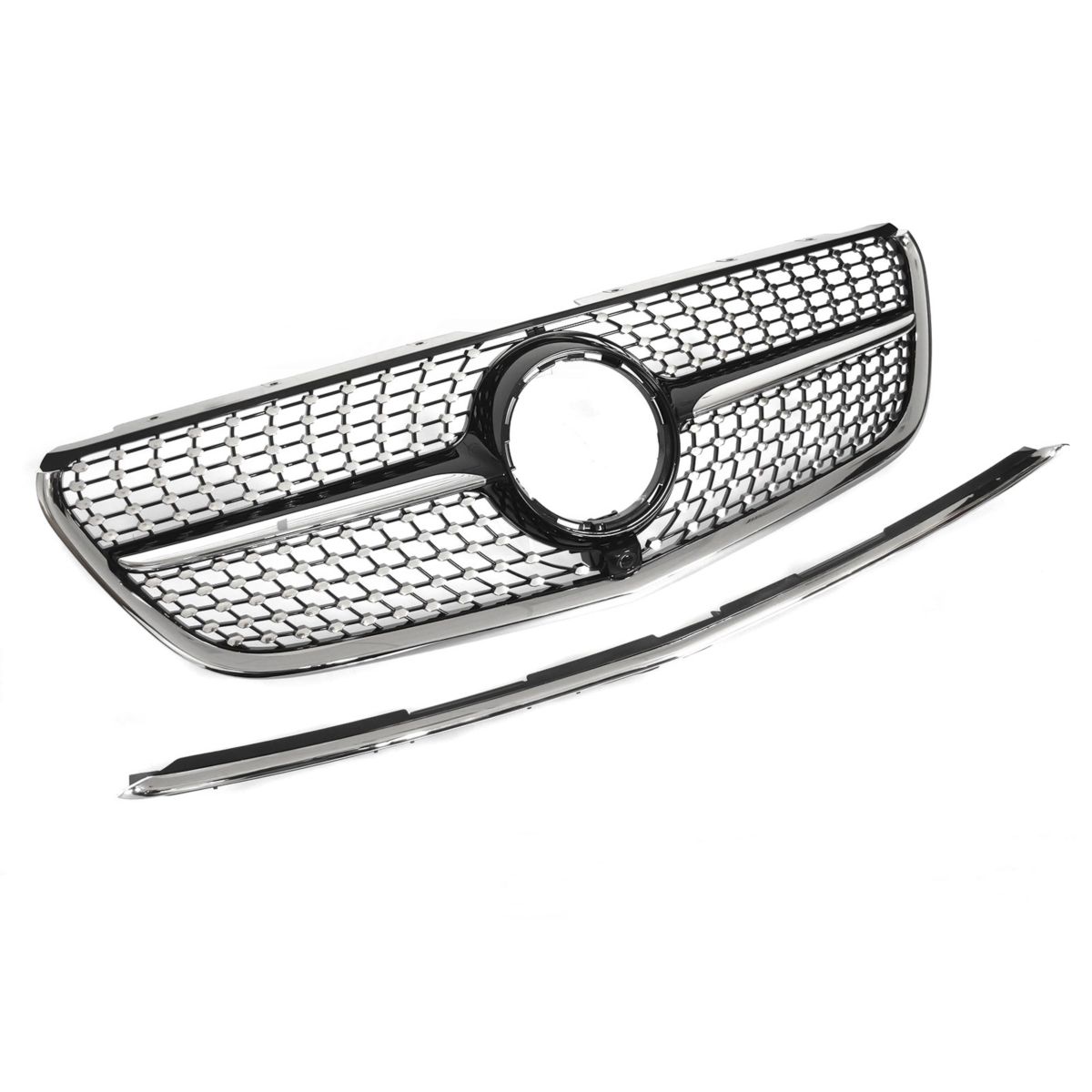 Grill Mercedes Vito (W447) 2014 - 2019 │ Sportsgrill diamond - svart høyglans / krom