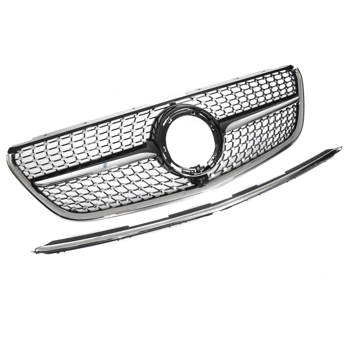 Grill Mercedes Vito (W447) Facelift 2019 - 2023 │ Sportsgrill diamond - svart høyglans / krom