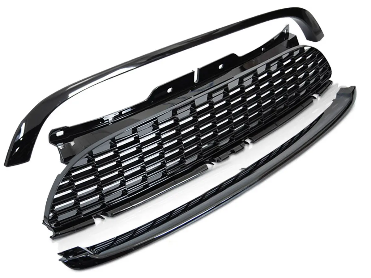 Grill MINI COOPER (R56/57/55) 2006-2009 | JCW STYLE GLOSSY BLACK – bilde 2