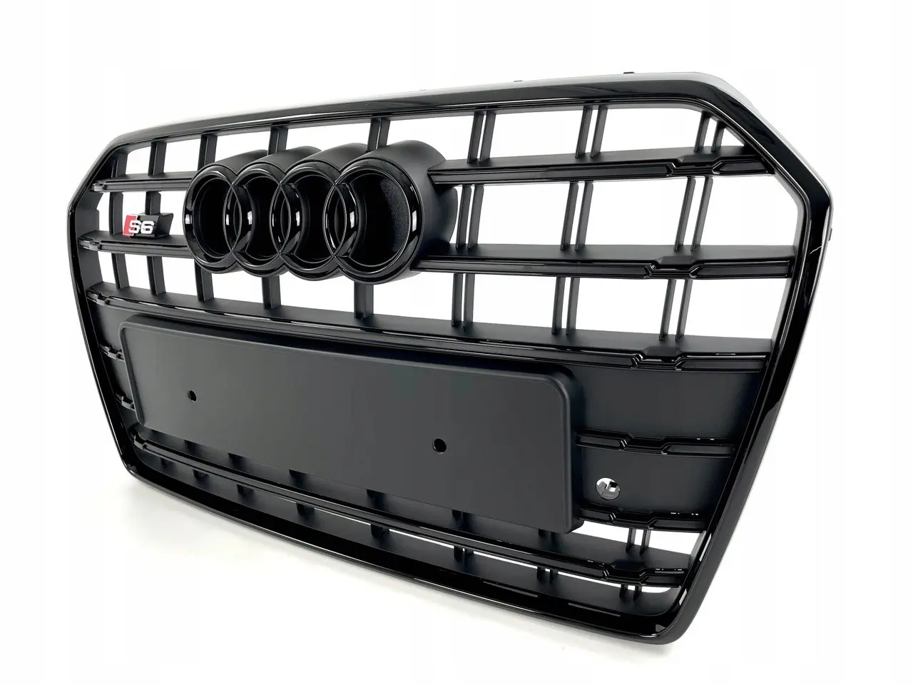 Grill Shadow Line Black Audi S6 C7 facelift 2014 - 2017 – bilde 4