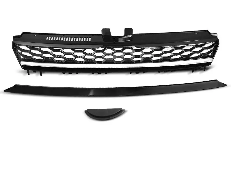 Grill Volkswagen GOLF 7 2013-2017 | SPORT BLACK CHROME – bilde 6