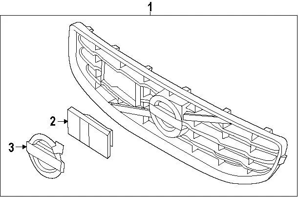 Grill Volvo V70 (2014-2016) / Volvo S80 (2014-2016) Image 5
