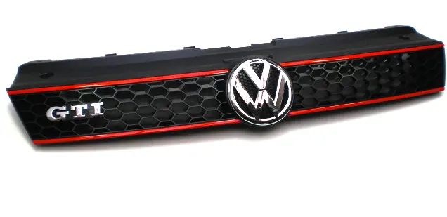 Grill VW Polo 5 GTI 2009 - 2014 │ med krom VW-logoen 