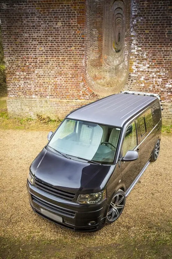 Grill VW T5.1 2009 - 2015  | Emblemfri Sport Matt Black – bilde 5
