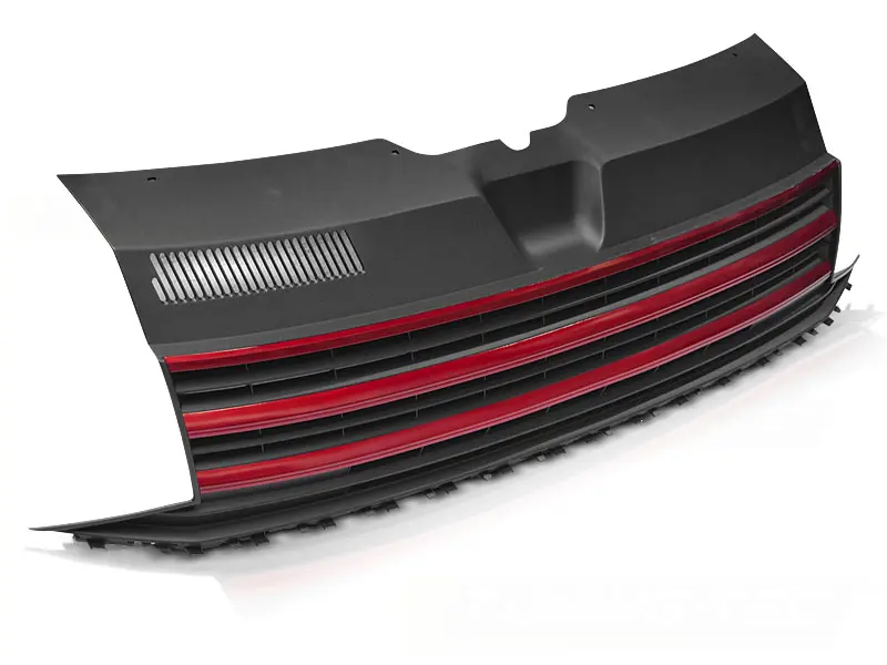 Grill VW T6 2015-2019 | BLACK RED – bilde 2