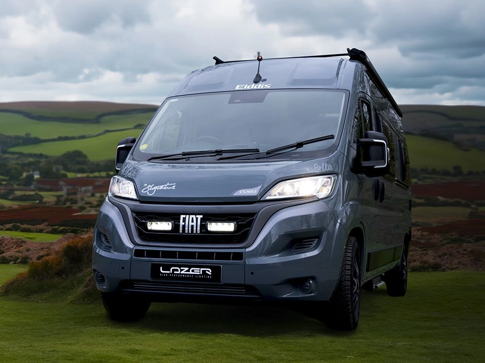 Grillkit Lazer Fiat Ducato 2023 -> │ Lazer Triple-R 750  med posisjonslys - Grillsett Komplett LED Fjernlys Pakke