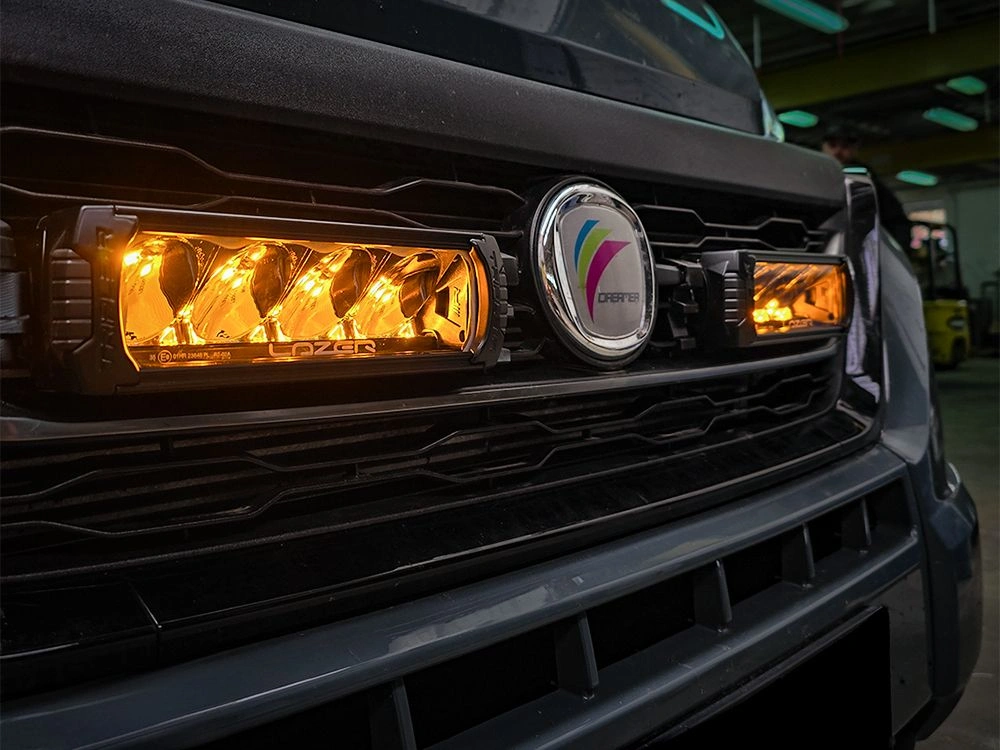 Grillkit Lazer Fiat Ducato 2023 -> │ Lazer Triple-R 750  med posisjonslys - Grillsett Komplett LED Fjernlys Pakke – bilde 5