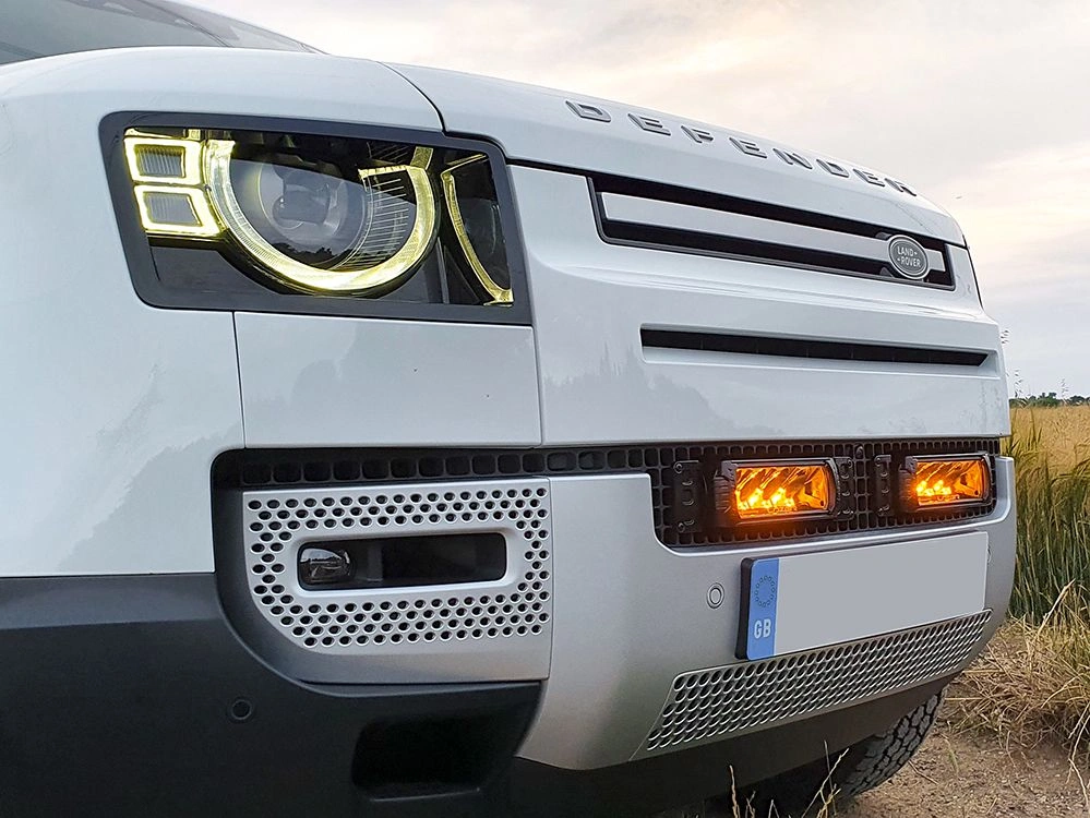 Grillkit Lazer Land Rover Defender II (L663) 2019 -> │ Lazer Triple-R 750 - Grillsett Komplett LED Fjernlys Pakke – bilde 3