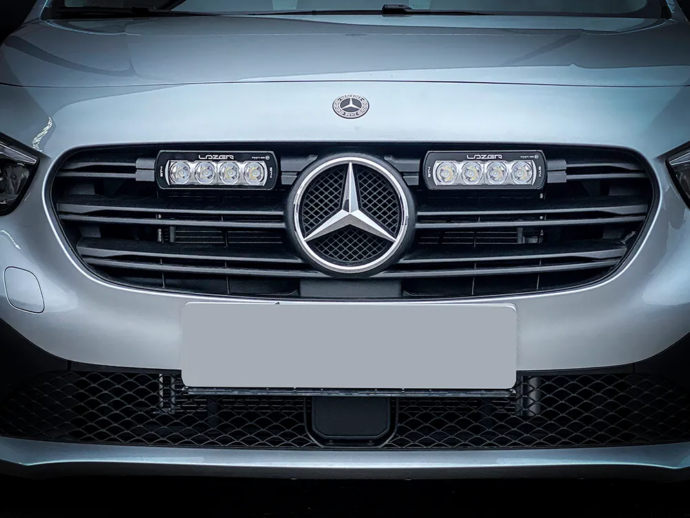 Grillkit Lazer │ Mercedes Citan 2022 -> - 4136 lumen - 47 W - komplett sett - Godkjent fjernlys ECE R112 – bilde 3