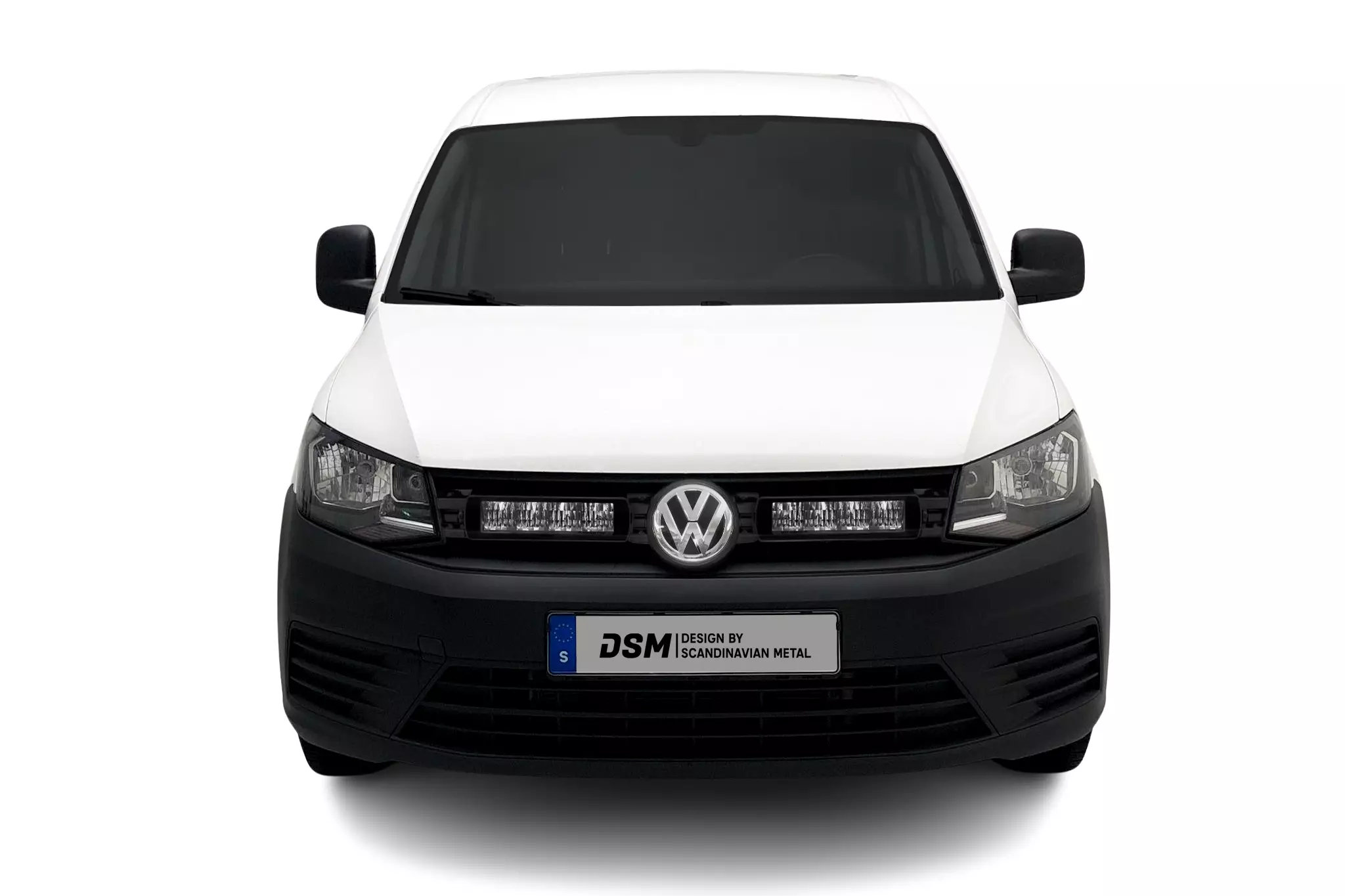 Grillkit VW Caddy IV 2015 - 2020 │ DSM Interga Optibeam Savage 12 - Komplett ekstralyspakke