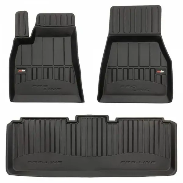 Gulvmatter 3D Tesla Model S 2012 - 2021 │ Allværsmatter Premium ProLine 3D Floor Liner
