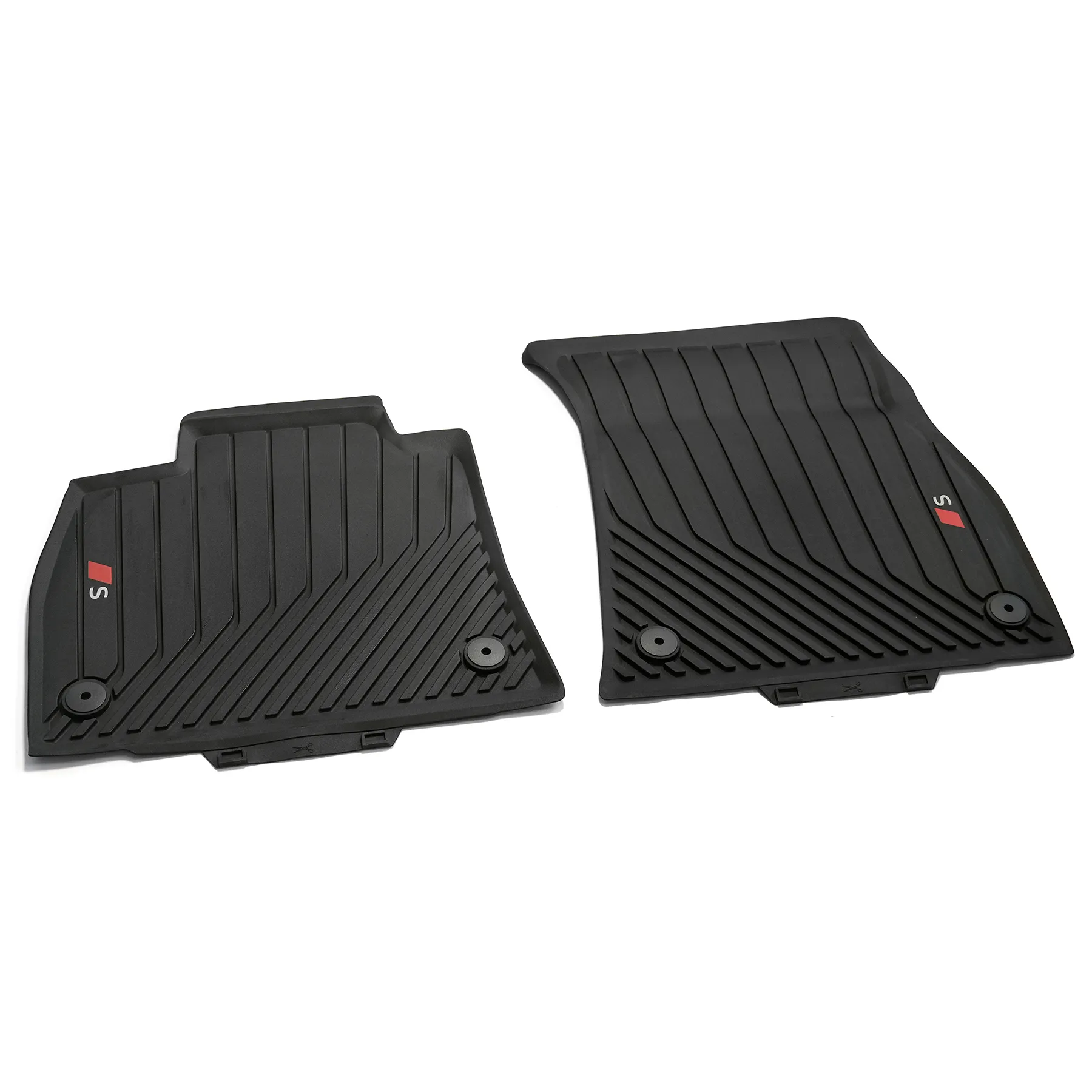 Gulvmatter Aud e-tron / Q8 e-tron 2019 -> │ foran Allværsmatter Genuine®  S-Line All Weather Floor Mats - sett 2 stk.