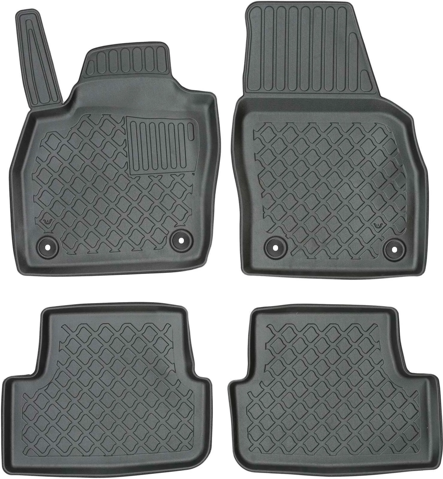 Gulvmatter Audi A1 II 2017 -> / Seat Arona 2017 -> / Seat Ibiza V (6F) 2017 -> / Škoda Fabia IV 2021 -> / VW Polo VI 2G (AW) 2017 -> / VW Taigo 2021 -> – bilde 3